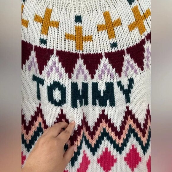 TOMMY FAIR ISLE SWEATER SMALL - Picture 6 of 15